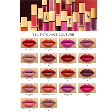 ysl tatouage couture clio|tatouage couture lip dye.